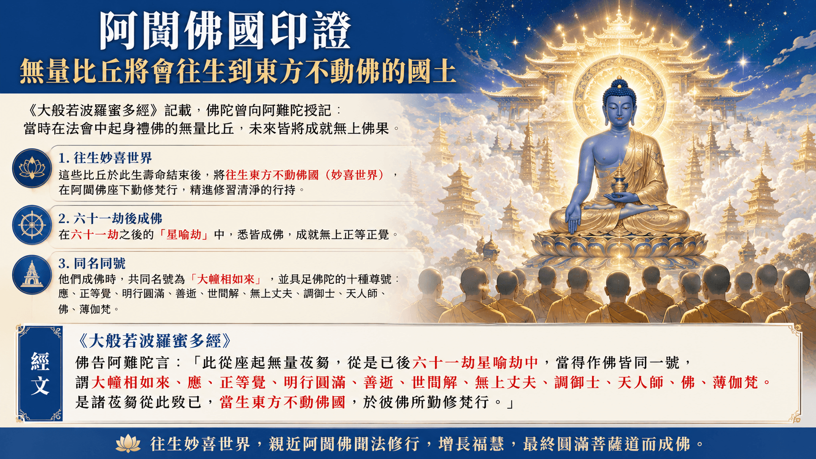 無量比丘往生阿閦佛國
