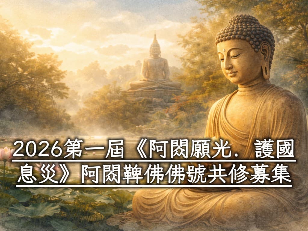 2026第一屆《阿閦願光.護國息災》阿閦鞞佛佛號共修募集